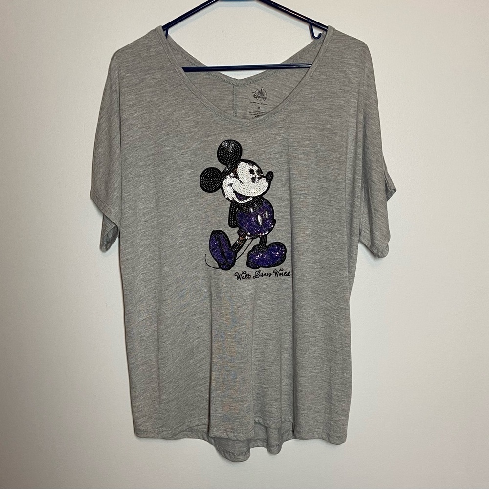 Disney Micky Mouse T-Shirt Size M Sequins